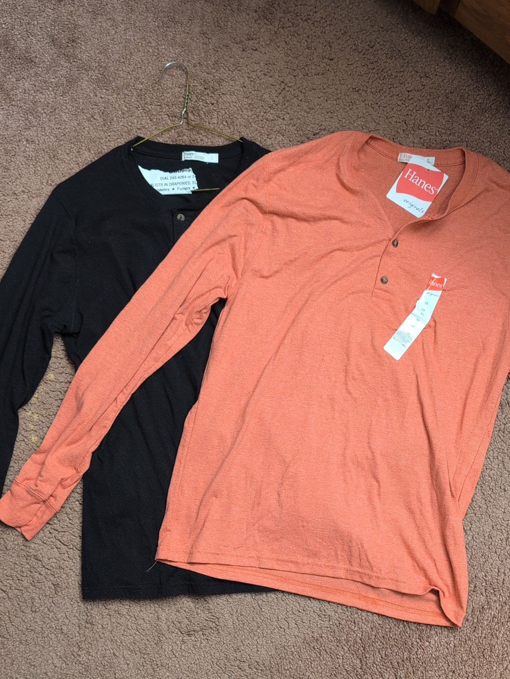 Hanes Men's Long-Sleeve Henley Shirt